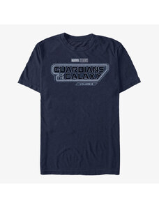 Pánské tričko Merch Marvel Guardians of the Galaxy Vol. 3 - Guardians Stealth Logo Unisex T-Shirt Navy Blue