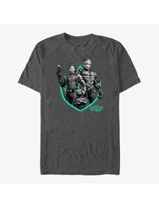 Pánské tričko Merch Marvel Guardians of the Galaxy Vol. 3 - Group A Badge Unisex T-Shirt Dark Heather Grey