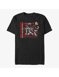 Pánské tričko Merch Dungeons & Dragons - Displacer Glitch Unisex T-Shirt Black