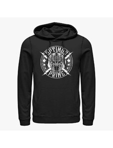 Pánská mikina Merch Hasbro Vault Transformers - Prime Rock Badge Unisex Hoodie Black