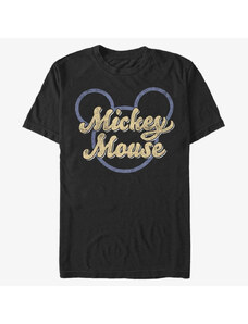Pánské tričko Merch Disney Classics Mickey & Friends - Mickey Script Unisex T-Shirt Black