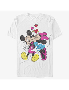 Pánské tričko Merch Disney Classics Mickey Mouse - MICKEY MINNIE LOVE Unisex T-Shirt White