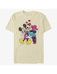 Pánské tričko Merch Disney Classics Mickey Mouse - MICKEY MINNIE LOVE Unisex T-Shirt Natural