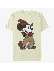 Pánské tričko Merch Disney Classics Mickey Classic - Cowboy Mickey Unisex T-Shirt Natural