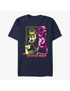 Pánské tričko Merch Hasbro Vault Power Rangers - Go Go Girl Power Unisex T-Shirt Navy Blue