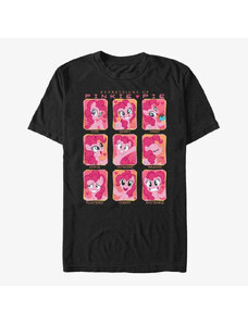 Pánské tričko Merch Hasbro My Little Pony - Pinkie Pie Faces Unisex T-Shirt Black