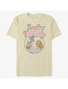 Pánské tričko Merch Disney Classics Lady & The Tramp - Lady and the Tramp Unisex T-Shirt Natural
