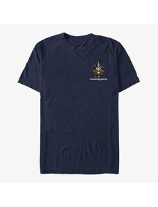 Pánské tričko Merch Dungeons & Dragons - Skull Badge Unisex T-Shirt Navy Blue