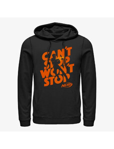 Pánská mikina Merch Hasbro Vault Nerf - Wont Stop Silhouette Unisex Hoodie Black