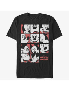 Pánské tričko Merch Disney Classics Mickey Classic - Mickey Mouse Expression Grid Unisex T-Shirt Black
