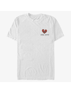 Pánské tričko Merch Disney Classics DNCA - REBEL HEART Unisex T-Shirt White