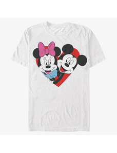 Pánské tričko Merch Disney Classics Mickey Mouse - MICKEY MINNIE HEART Unisex T-Shirt White