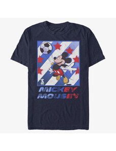 Pánské tričko Merch Disney Classics Mickey Classic - Mickey Football Star Unisex T-Shirt Navy Blue