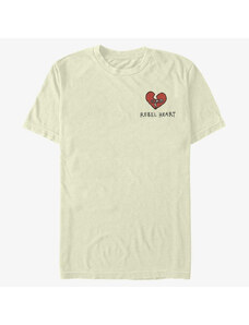 Pánské tričko Merch Disney Classics DNCA - REBEL HEART Unisex T-Shirt Natural