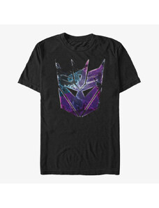 Pánské tričko Merch Hasbro Vault Transformers - Decepticon Face Badge Unisex T-Shirt Black