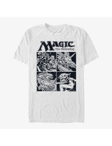 Pánské tričko Merch Magic: The Gathering - Four Box Unisex T-Shirt White