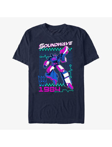 Pánské tričko Merch Hasbro Vault Transformers - Soundwave Retro Unisex T-Shirt Navy Blue
