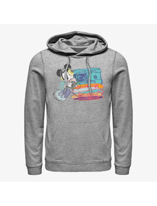 Pánská mikina Merch Disney Classics Mickey Classic - Mickey Tapes Unisex Hoodie Heather Grey