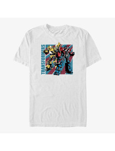 Pánské tričko Merch Hasbro Vault Transformers - Transform Merica Unisex T-Shirt White