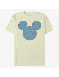 Pánské tričko Merch Disney Classics Mickey Classic - Mickey Americana Paisley Unisex T-Shirt Natural