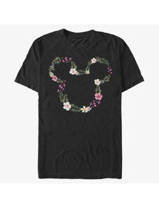 Pánské tričko Merch Disney Classics Mickey Classic - Floral Mickey Unisex T-Shirt Black