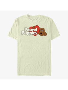 Pánské tričko Merch Hasbro Pound Puppies - Vintage Logo Unisex T-Shirt Natural