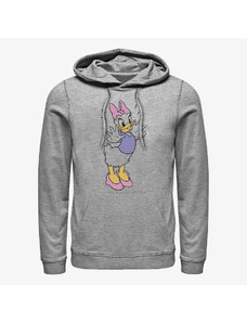 Pánská mikina Merch Disney Classics Mickey Classic - Classic Vintage Daisy Unisex Hoodie Heather Grey