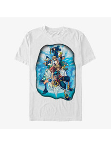 Pánské tričko Merch Disney Classics Kingdom Hearts - Sky Group Unisex T-Shirt White