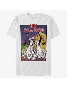 Pánské tričko Merch Disney Classics 101 Dalmatians - VHS Cover Unisex T-Shirt White