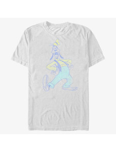 Pánské tričko Merch Disney Classics Mickey Classic - Goofy Neon Unisex T-Shirt White