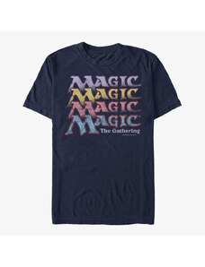 Pánské tričko Merch Magic: The Gathering - Retro Stack Unisex T-Shirt Navy Blue