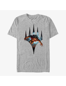 Pánské tričko Merch Magic: The Gathering - Monster Shield Unisex T-Shirt Heather Grey