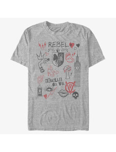 Pánské tričko Merch Disney Classics DNCA - Rebel Queen Unisex T-Shirt Heather Grey