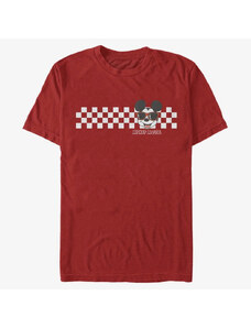 Pánské tričko Merch Disney Classic Mickey - MICKEY CHECKERS Unisex T-Shirt Red