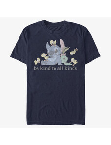 Pánské tričko Merch Disney Lilo & Stitch - Kind To All Kinds Unisex T-Shirt Navy Blue