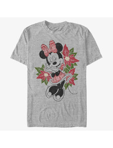 Pánské tričko Merch Disney Mickey Classic - Christmas Fairisle Minnie Unisex T-Shirt Heather Grey