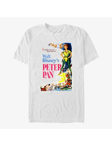 Pánské tričko Merch Disney Peter Pan - VINTAGE PAN POSTER Unisex T-Shirt White