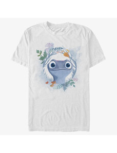 Pánské tričko Merch Disney Frozen Two - Watercolor Salamander Unisex T-Shirt White