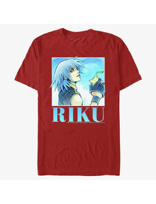 Pánské tričko Merch Disney Kingdom Hearts - Riku Heart Throb Unisex T-Shirt Red