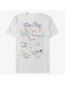 Pánské tričko Merch Disney The Lion King - Map of the World Unisex T-Shirt White