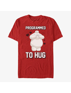 Pánské tričko Merch Disney Big Hero 6 Movie - Programmed to Hug Unisex T-Shirt Red
