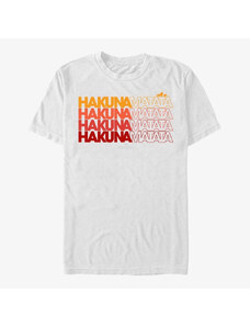 Pánské tričko Merch Disney The Lion King - Thanks Hakuna Unisex T-Shirt White