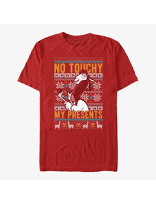 Pánské tričko Merch Disney Emperor's New Groove - No Touch Sweater Unisex T-Shirt Red