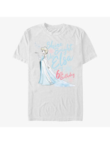 Pánské tričko Merch Disney Frozen - Birthday Queen Six Unisex T-Shirt White