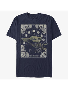 Pánské tričko Merch Star Wars: The Mandalorian - Child Card Men's T-Shirt Navy Blue