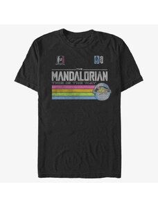 Pánské tričko Merch Star Wars: Mandalorian - Child Stripes Men's T-Shirt Black