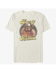 Pánské tričko Merch Star Wars: The Mandalorian - BOUNTY RETRO Men's T-Shirt Natural