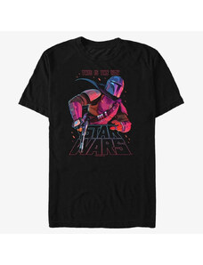 Pánské tričko Merch Star Wars: Mandalorian - Night Ranger Men's T-Shirt Black