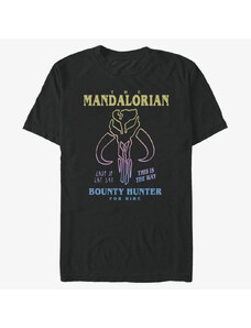Pánské tričko Merch Star Wars: Mandalorian - Symbol Drawn Men's T-Shirt Black