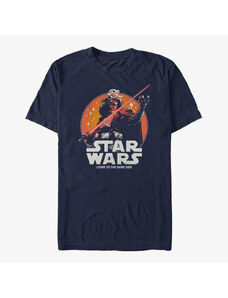 Pánské tričko Merch Star Wars: Visions - Closeup Vader Men's T-Shirt Navy Blue